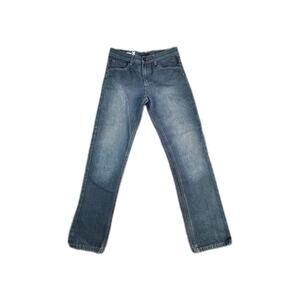 HURLEY '84 SLIM BLUE Size 30 COTTON JEANS Men’s Colored Stitches C35-46